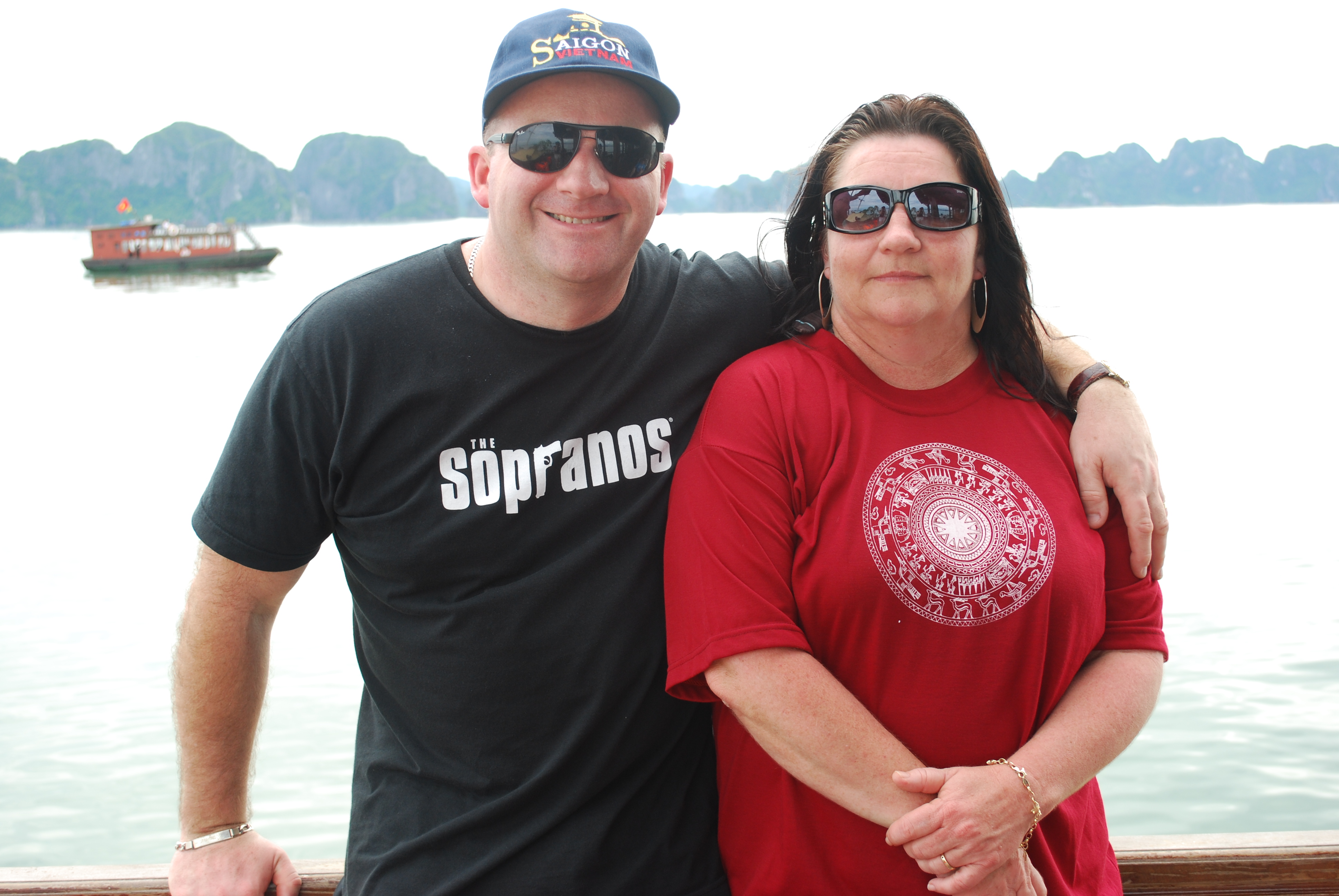 Dom and Narrelle at Cat Ba Island